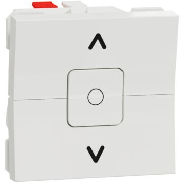 New unica, interruptor de persianas, 3 posiciones, 6a, 2 módulos, conexión rápida, ip4x, polar