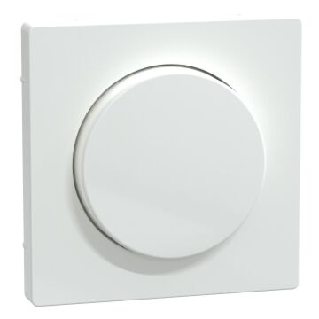 Carátula, system m, for rotary dimmer, blanco artico