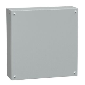 Metal industrial box plain door h400xw400xd120 ip66 ik10 ral 7035