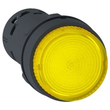 Pulsador  luminoso  led pulsador   amarillo na 24v