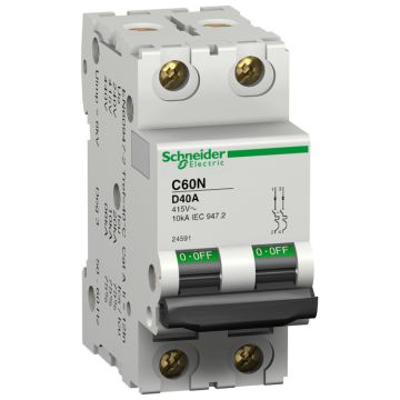 Interruptor automático magnetotérmico ic60n 2p 20a curva-d