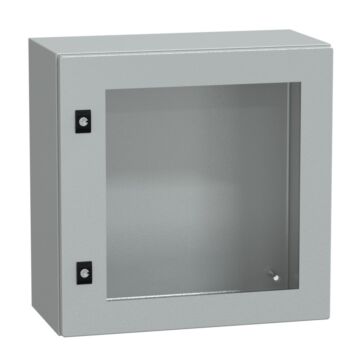 Spacial crn tspt door w/o mount.plate. h500xw500xd250 ip66 ik08 ral7035..
