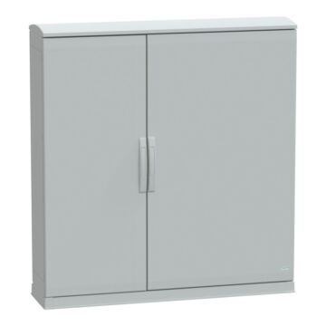 Armario de poliéster, panelset plazt, con parte inferior abierta y tejadillo ventilado1250x1250x320 ip44