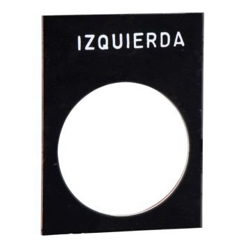 Etiqueta izquierda