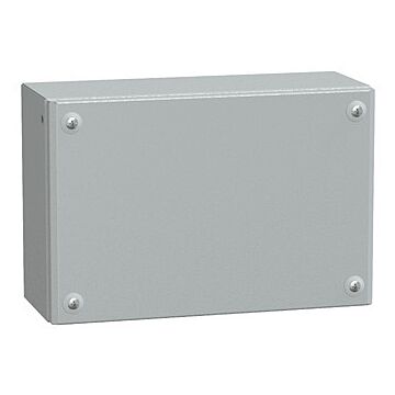 Caja industrial de acero con puerta ciega, panelset sbm,  h200xw300xd120 ip66 ik10 ral 7035