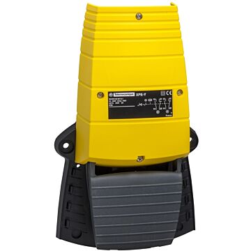 Interruptor de pedal único xpe-y - sin tapa - plástico - amarillo - 1nc+1no