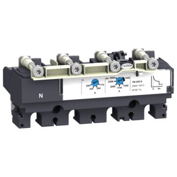 Unidad de control magnetotérmico tm250d 4p 4r nsx250
