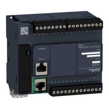 Controlador modicon m221 con ethernet 24 es de tipo transistor pnp