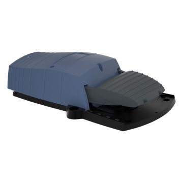 Interruptor de pedal único xpe-b – sin tapa - plástico - azul - 1nc+1no