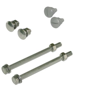 Tornillo t-pvc + tuerca m8x20 pvc
