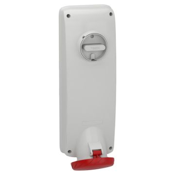 Unika interlocked socket - 63 a - 3p + n + e - 380...415 v ac - ip65 - panel