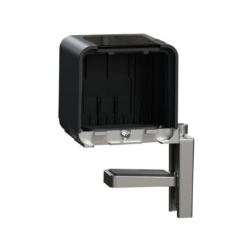 New unica system +, módulo kit soporte final mesa- antracita
