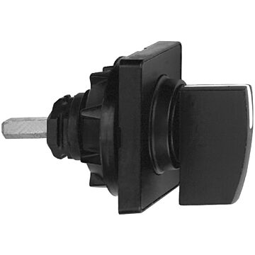 Cabeza de operación 45 x 45 mm - color negro - mango negro - blanco para grabar