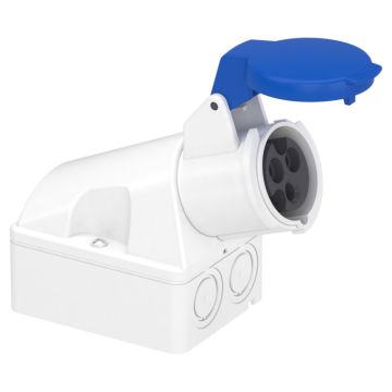 Toma de montaje en pared 16 a 2p+t 200-250 v ip44 50-60 hz