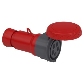 Pratika wander socket - straight - 32 a - 3p + n + e - 380...415 v ac - ip67