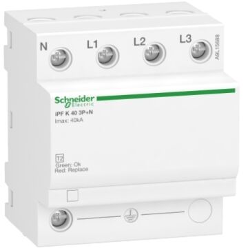 Limitador de sobretensiones transitorias tipo 2; acti9 ipf k; 3p+n; 40 ka; 340v