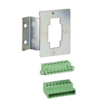 Conector 8 hilos con placa montaje