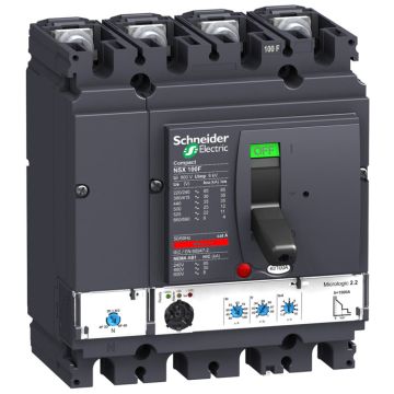 Interruptor electrónico micrologic 2.2 40a 4p 4r