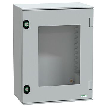 Armario mural aislante de poliéster panelset plm. dimensiones 430x330x200 puerta acristalada