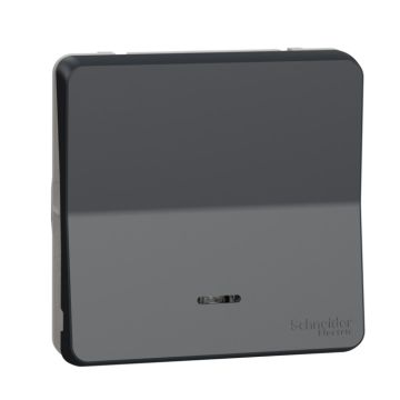 Mureva styl pulsador estanco completo para instalación en superficie conled gris