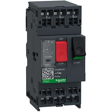 Disjuntores-motor magnetotérmicos gv2me 0,40-0,63a con terminales de resorte