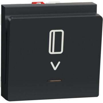 New unica interruptor de tarjeta 10a antracita