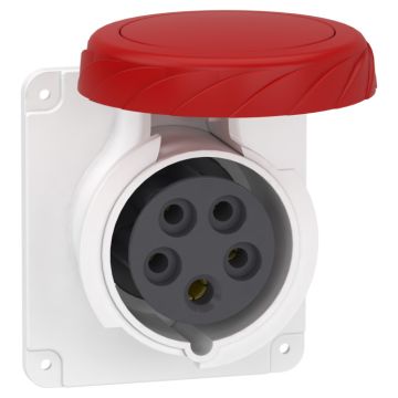 Clavija de panel recta pk patrika conexión 16 a ip67 380 v 3p+n+t 50-60 hz