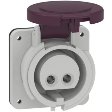 Pratika industrial socket - 16 a - 2p - 20...25 v ac - ip44