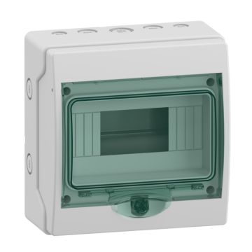 Mini kaedra - caja estanca - superficie - 1 fila - 8 mód. - ip65