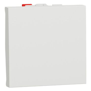 New unica, pulsador na, 10 a, 2 módulos, conexión rápida, ip4x, polar