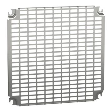 Monobloc perforated plates h400xw400mm with universal perforations 11x26mm