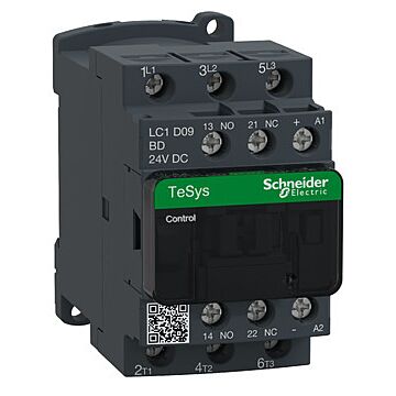 Contactor tesys d - 3p(3 na) - ac-3 - <= 440 v 9 a - 24 v cc bobina