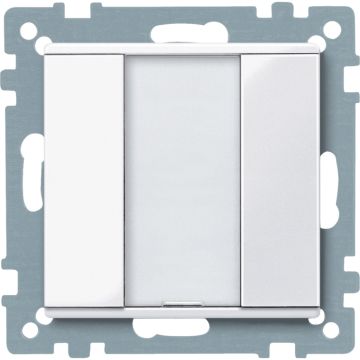 Knx - pulsador de 1 elemento plus blanco activo - elegance