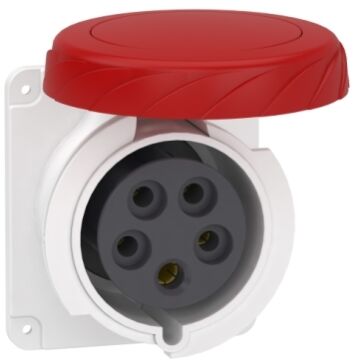 Pratika socket - screw - straight - 32a - 3p + n + e - 380...415 v ac - panel