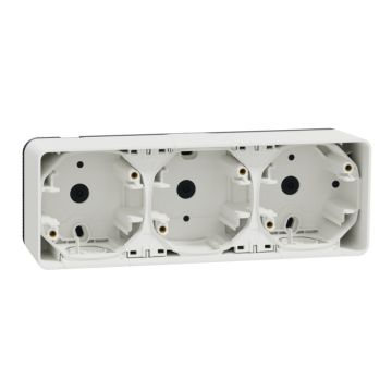 Mureva styl caja triple superficie horizontal blanco