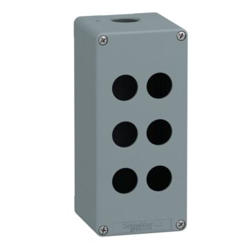 Caja metálica ip65 6 taladro diámetro 22,2 profundidad 74,5mm azul