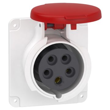 Clavija de panel recta pk patrika conexión 16 a ip44 380 v 3p+n+t 50-60 hz