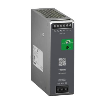 Phaseo abl7, abl8 - fuente de alimentación regulada, 100-240v ac, 24v 5 a, monofásica, optimizada