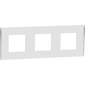 Marco 3 elemento unica deco blanco/plata