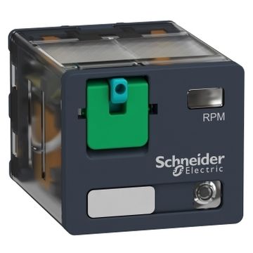Relé de potencia enchufable, 15 a, 3 co, con led, 12 v cc