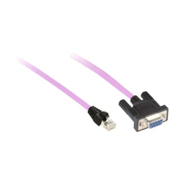 Canopen cable 1m sub-d9h rj45