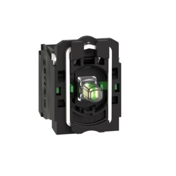 Conjunto completo de cuerpo/contacto y bloque luminoso, harmony xb5, xb4, blanco, con cuerpo/anillo de fijación, led universal, 230...240v, 2no