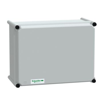 Pls box, polyester rear, polyester cover ip65 27x36x18cm ((*))