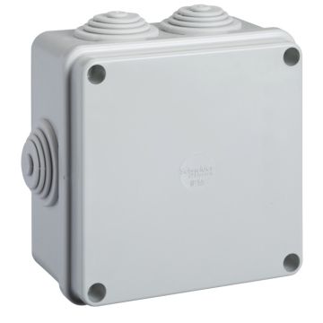 Caja derivación conos ajust. 6xø25 ip55 100x100x50