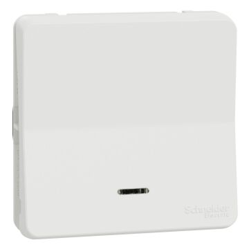 Mureva styl; mecanismo; 1 polo; 2 vías; electromecánico; 10ax; led; ip55; blanco