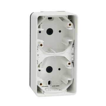Mureva styl caja doble superficie vertical blanco