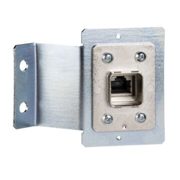 Plate with rj45 female connector