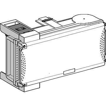 Cofret de derivación para fusible nf - 14 x 51 mm - 50 a con aislador - 3l+n+pe