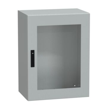 Armario metálico crng 800x600x400 con puerta transparente