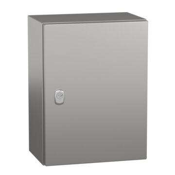 Spacial s3x inoxidable 304l, acabado scotch brite®, h400xa300xp200 mm.